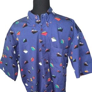 Architect short sleeve Button Down Shirt M